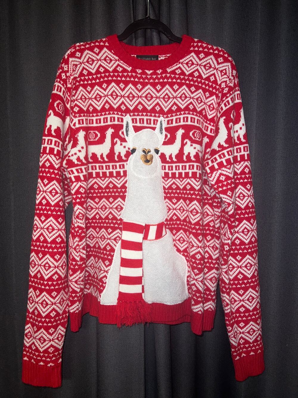 Ugly Christmas Sweater Xmas Size XL Llama